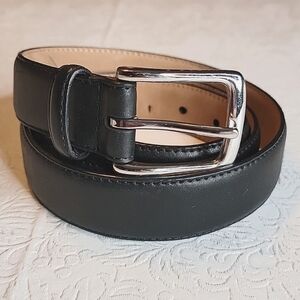 CHARLES TYRWHITT Black Leather Dress Belt XL